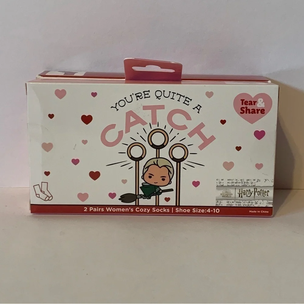 NIB. HARRY POTTER 2 Pair Valentine’s Socks